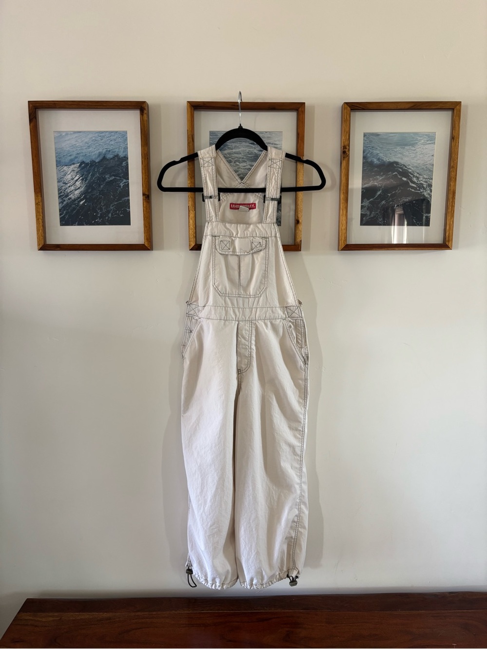 Vintage UNIONBAY Cream Women's Canvas Overalls